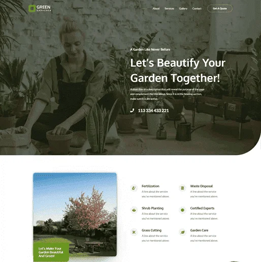 Garden Ecommerce website demo scaled